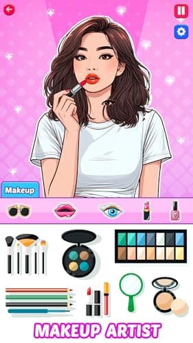 DIY Paper Doll Dress Up Diary - Fashion Makeover Girls Games - Image 2