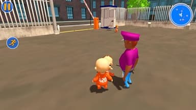 Stickman Police Hide And Catch - Naughty Baby Fun - Image 5