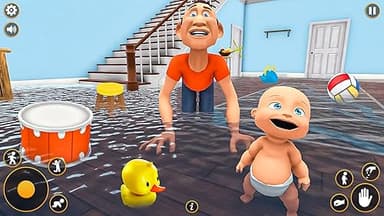 Little Baby Chaos & Granny Simulator Naughty Prankster with Grandparents - Image 8