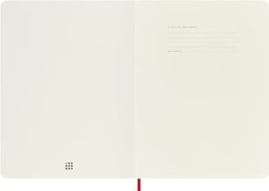Moleskine Classic Notebook, Soft Cover, XL (7.5" x 9.5") Plain/Blank, Scarlet Red, 192 Pages - Image 3