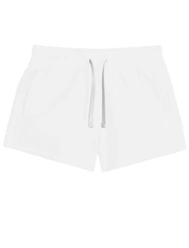 Topstype Girls' Casual Sweat Shorts Summer 5-14 Years White - Image 4