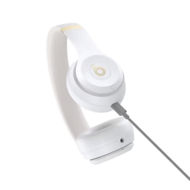 Beats Solo 4 - Wireless Bluetooth On-Ear Headphones, Apple & Android Compatible, Up to 50 Hours of Battery Life - Warm White (Renewed) - Image 5