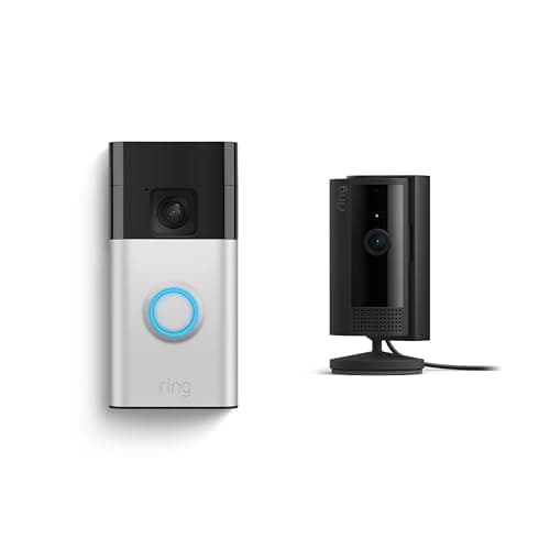 Ring Battery Doorbell with Ring Indoor Cam 2nd Gen (Black) - Image 1