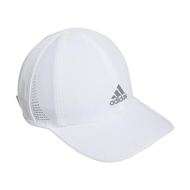 adidas Women's Superlite Hat, Relaxed-fit Adjustable Workout Sports Cap, White/Silver Reflective/2.0, One Size - Image 1