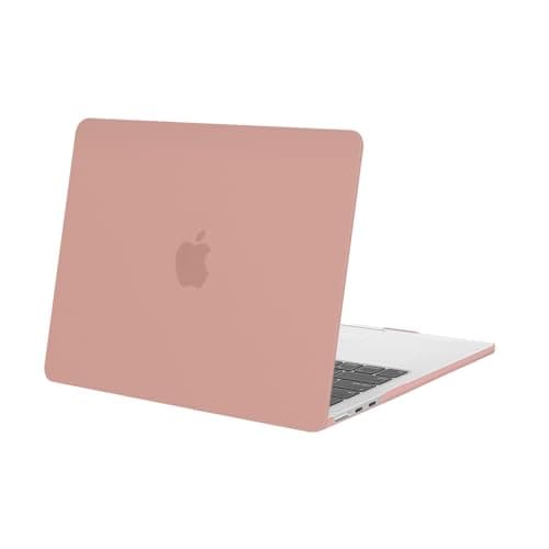 MOSISO Compatible with MacBook Air 13 inch Case 2025 2024 2023 2022 Release M4 A3240 M3 A3113 M2 A2681, Protective Plastic Hard Shell Cover Compatible with MacBook Air 13.6 inch Case, Salmon Pink - Image 1
