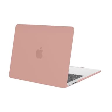 MOSISO Compatible with MacBook Air 13 inch Case 2025 2024 2023 2022 Release M4 A3240 M3 A3113 M2 A2681, Protective Plastic Hard Shell Cover Compatible with MacBook Air 13.6 inch Case, Salmon Pink - Image 1