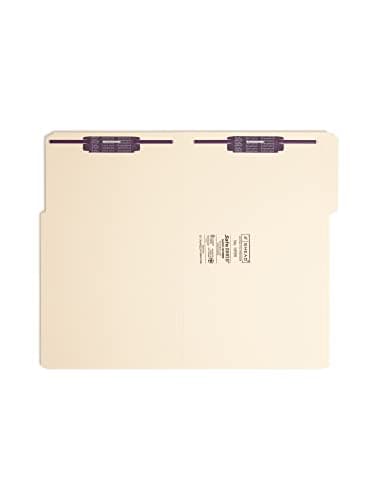 Smead Fastener File Folder with SafeSHIELD® Fasteners, 2 Fasteners, Reinforced 1/3-Cut Tab, Legal Size, Manila, 50 per Box (19555) - Image 2