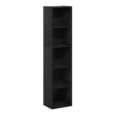 Furinno Luder Bookcase / Book / Storage, 5-Tier Cube, Blackwood - Image 5