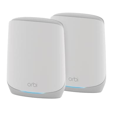 NETGEAR Orbi Whole Home Tri-Band WiFi 6 Mesh Network System (RBK752P) – Router with 1 Satellite Extender, Security Features, Coverage up to 5,000 sq. ft., 75 Devices, AX5200 802.11ax (Up to 5.2Gbps) - Image 1