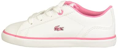 Lacoste Unisex-Child Infant's Lerond Sneaker, Hemp/White/Black, 7 - Image 8