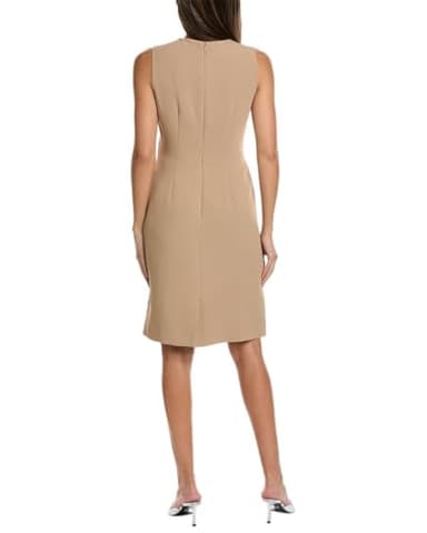 Anne Klein Waist TAB W/Button Sheath Dress - Image 2