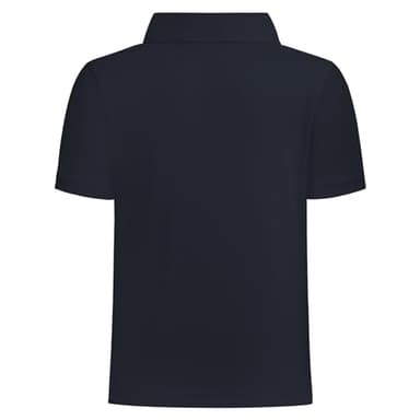 QBK Toddler to Youth Boys' Performance Polo Kids Collared Golf Shirt School Uniform (Navy L) - Image 3