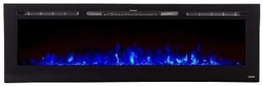 Touchstone Smart Electric Fireplace-The Sideline 84" Wide-in Wall Recessed - 30 Realistic Ember Color/Flame Options - 1,500W Heater w/Thermostat - Log & Crystal Hearth Options - Alexa/WiFi Enabled - Image 2
