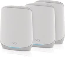 Netgear Orbi RBK763-100NAR AX5400 Tri-band WiFi 6 Mesh System, 5.4Gbps, Router and 2 Satellites (Renewed) - Image 1