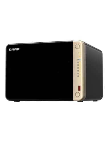 QNAP TS-664-8G-US 6 Bay High-Performance Desktop NAS with Intel Celeron Quad-core Processor, M.2 PCIe Slots and Dual 2.5GbE (2.5G/1G/100M) Network Connectivity (Diskless) - Image 1