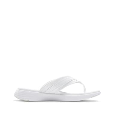 DREAM PAIRS Women's Arch Support Flip Flops Comfortable Thong Sandals,Size 8.5,White,Breeze-1 - Image 6