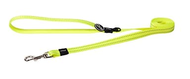 Reflective Dog Leash for Medium Dogs, 5/8" wide, 6' long, Yellow - Image 1
