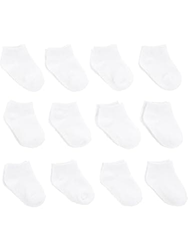Simple Joys by Carter's Baby 12- Pack Sock Crew, white, 6-12 Months - Image 1