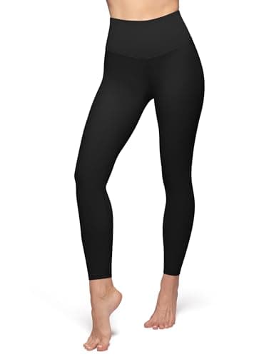 YUDSUD High Waisted Leggings for Women - Tummy Control Yoga Pants for Workout Running Athletic Women's Leggings Plus Size Black - Image 2