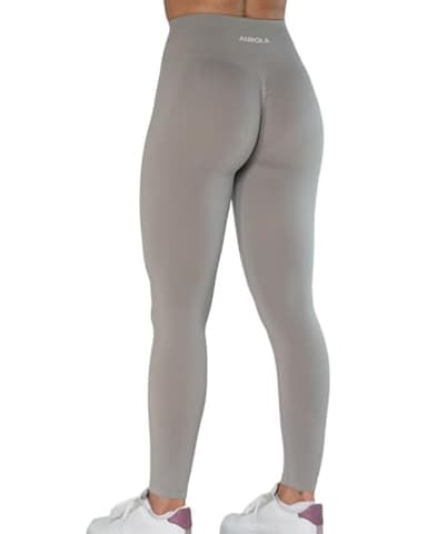 Seamless Scrunch Legging Women Yoga Pants 7/8 Tummy Control Workout Running for Fitness Sport Active Legging-25''(S,Silver Sconce - Image 6