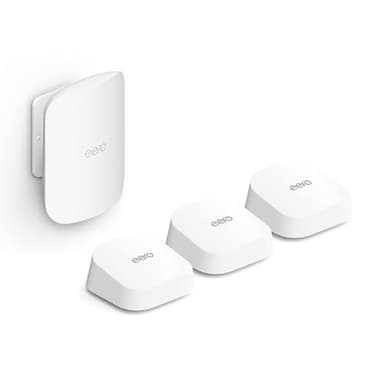 Amazon eero 7 (3-pack) with Amazon eero Outdoor 7 (1-pack) mesh wifi system - Image 1