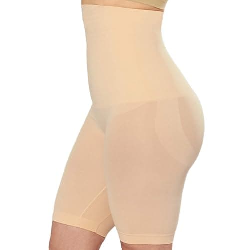 SHAPERMINT Shapewear for Women - High-Waisted Shapewear Tummy Control Shorts, Faja Body Shaper, Underwear for Women Nude - Image 1