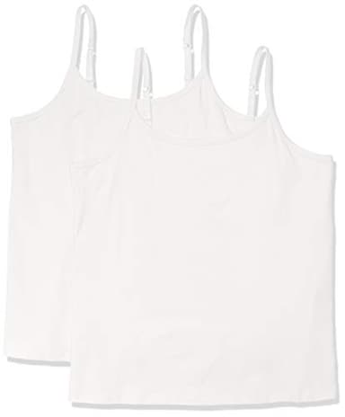 Amazon Essentials Women's Tank Top Camisole Pack, Plus Size, Pack of 2, White, 2X - Image 1