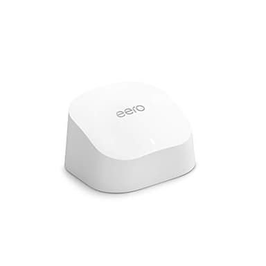 Amazon eero 6 mesh wifi router - Supports internet plans up to 900 Mbps, Coverage up to 1,500 sq. ft., Connect 75+ devices, 1-pack - Image 1
