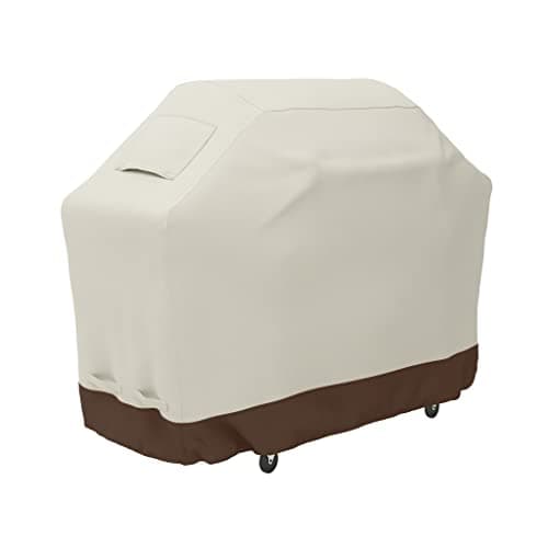 Amazon Basics Gas Grill Barbecue Cover for Outdoor, Waterproof, Anti-UV, Durable, 60 inch, Medium, Beige - Image 1