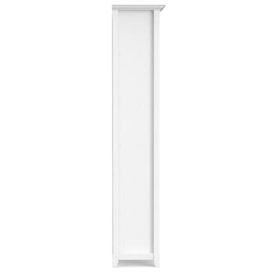 SIMPLIHOME Amherst Bookcase - 70 inch Tall 5-Shelf Solid Wood Bookshelf in White, Transitional Storage for Living Room, Study Room or Office with Adjustable Shelves and Tapered Legs - Image 10