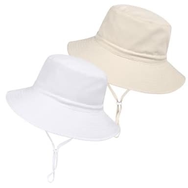 Baby Toddler Sun Hat,Boys Girls Bucket Hat for Kids UPF 50+ Sun Protective Child Summer Beach Hats 6-24 Months - Image 2