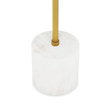 SIMPLIHOME Turner Side Table - 12 inch Wide Solid Mango Wood Top with Iron Stem and Genuine Marble Base in Black/Gold/White, Modern End Table or Nightstand for Living Room, Bedroom, or Entryway - Image 7