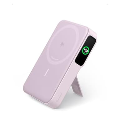 Anker MagGo Power Bank, Qi2 Certified 15W Ultra-Fast MagSafe-Compatible Portable Charger, 10,000mAh Battery Pack with Smart Display & Foldable Stand, For iPhone 16/15/14/13 Only (USB-C Cable Included) - Image 1