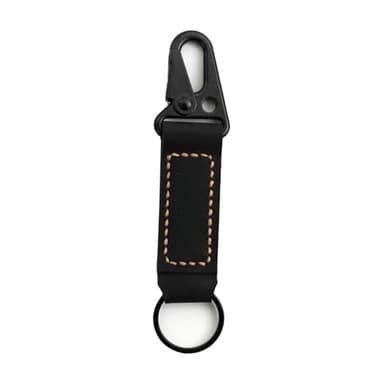 Turbosnail handmade leather keychain,leather Vintage durability keychain, Gift For Birthday (Red) - Image 3