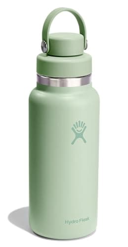 Hydro Flask Water Bottle - Insulated Stainless Steel - Wide Mouth Chug Lid, Non Spill, Leakproof in 32 Oz Aloe Green - Image 2