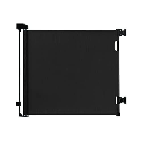 Retractable Baby Gate,Mesh Baby Gate or Mesh Dog Gate,33" Tall,Extends up to 71" Wide,Child Safety Gate for Doorways,Stairs,Hallways,Indoor/Outdoor(Black,33"x71") - Image 1