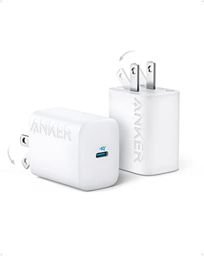 30W USB-C Charger, Anker 312 Charger with Compact and Foldable Design, 2-Pack 30W Fast Charger for iPhone 17/16/15 Series, Samsung S23, MacBook Air, Pixelbook, iPad Pro, and More (Cable Not Included) - Image 1