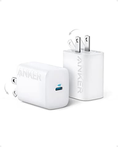 30W USB-C Charger, Anker 312 Charger with Compact and Foldable Design, 2-Pack 30W Fast Charger for iPhone 17/16/15 Series, Samsung S23, MacBook Air, Pixelbook, iPad Pro, and More (Cable Not Included) - Image 1
