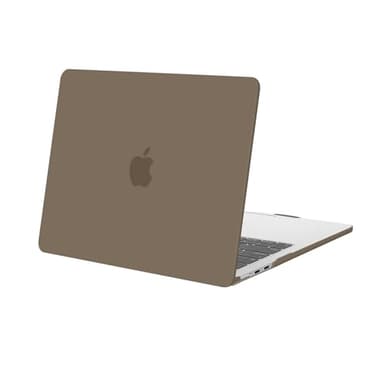 MOSISO Compatible with MacBook Air 13 inch Case 2025 2024 2023 2022 Release M4 A3240 M3 A3113 M2 A2681, Protective Plastic Hard Shell Cover Compatible with MacBook Air 13.6 inch Case, Taupe Brown - Image 1