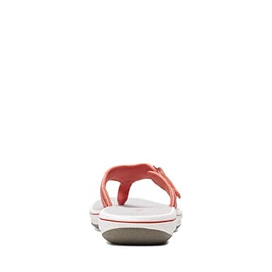 Clarks Women's Breeze Sea Flip-Flop, Bright Coral Synthetic, 7 - Image 7