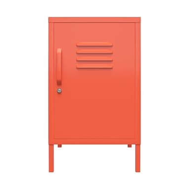 Novogratz Cache Metal Locker End Table, Orange - Image 1