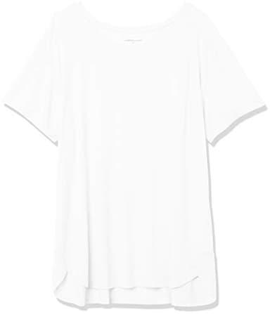 Amazon Essentials Women's Studio Relaxed-Fit Lightweight Crewneck T-Shirt (Available in Plus Size), White, XX-Large - Image 6