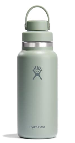 Hydro Flask Water Bottle - Insulated Stainless Steel - Wide Mouth Chug Lid, Non Spill, Leakproof in 32 Oz Tonal Agave Green - Image 1