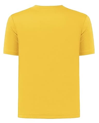 QBK 2T to Youth Neon Shirt Kids UPF 50+ Dry Fit Athletic Short Sleeve Rash Guard T Shirts for Boys Girls Sports Undershirt (Bright Yellow M) - Image 2