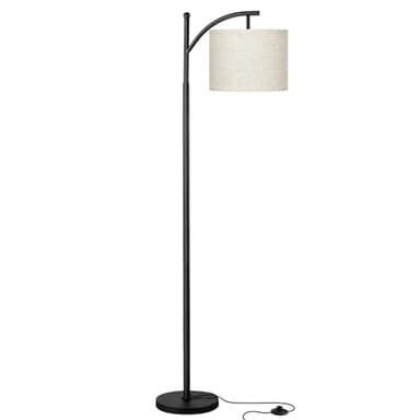 Ambimall 60" Floor Lamps for Living Room with 3 Color Temperatures, Standing Lamp Tall with Adjustable Linen Shade, Tall Lamps for Living Room Bedroom Office Classroom Dorm Room(9W Bulb Included) - Image 7