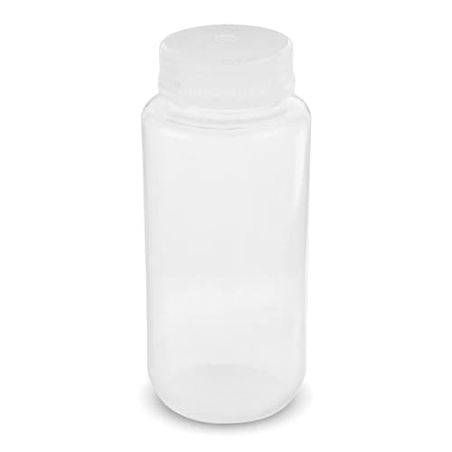United Scientific® Unistore™ - Sample Containers with Lids - Laboratory Grade Polypropylene Wide Mouth Reagent Bottle - 16 Oz Bottles with Caps (500ml), Plastic Bottles with Lids, Pack of 12 - Image 1