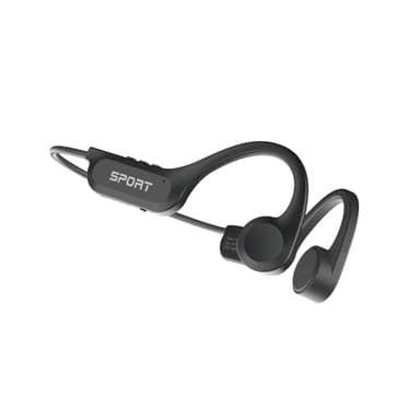 Yorlu Bone Conduction Headphones, Bluetooth 5.3 Open Ear Headphones, 8H Playtimes Wireless Headphones with Mic, Sport Earphones, IP56 Sweatproof Headset for Workout, Hiking, Black