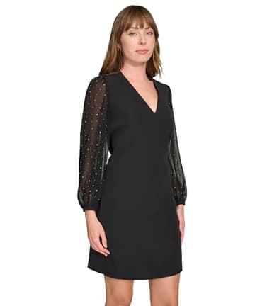 Tommy Hilfiger Women's Dresses Shift,Black,6P - Image 3