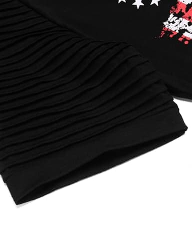 COOFANDY Mens Crew Neck T-Shirt Short Sleeve Summer Tshirt American Flag 1776 Tee - Image 5