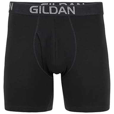 Gildan Men's Underwear Cotton Stretch Boxer Briefs, Multipack, Blk/Heather Dark Grey/Green Midnight (5-Pack), Large - Image 3